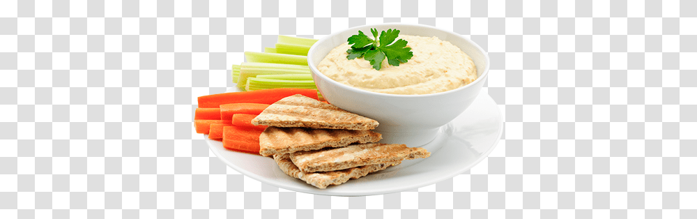 Hummus, Food, Bread, Cracker, Bowl Transparent Png