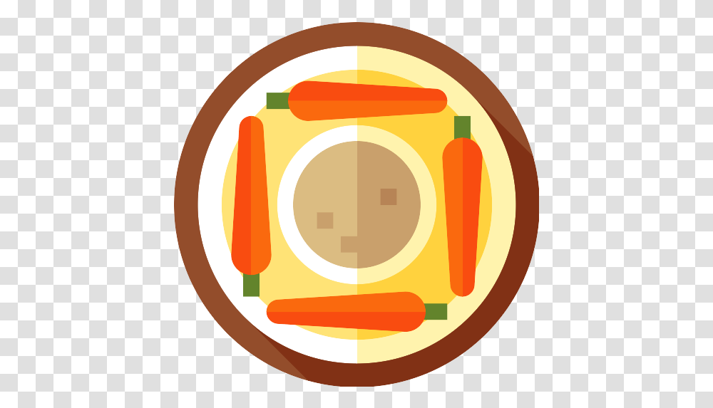 Hummus Icon Circle, Food, Plant, Carrot, Vegetable Transparent Png