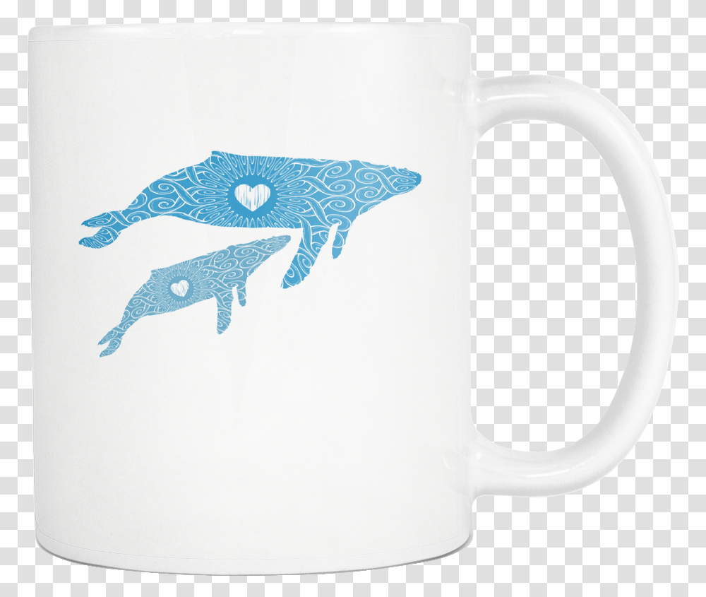 Humpback Whale Mama And Baby Coffee Mug Coffee Cup, Jug, Stein, Glass Transparent Png