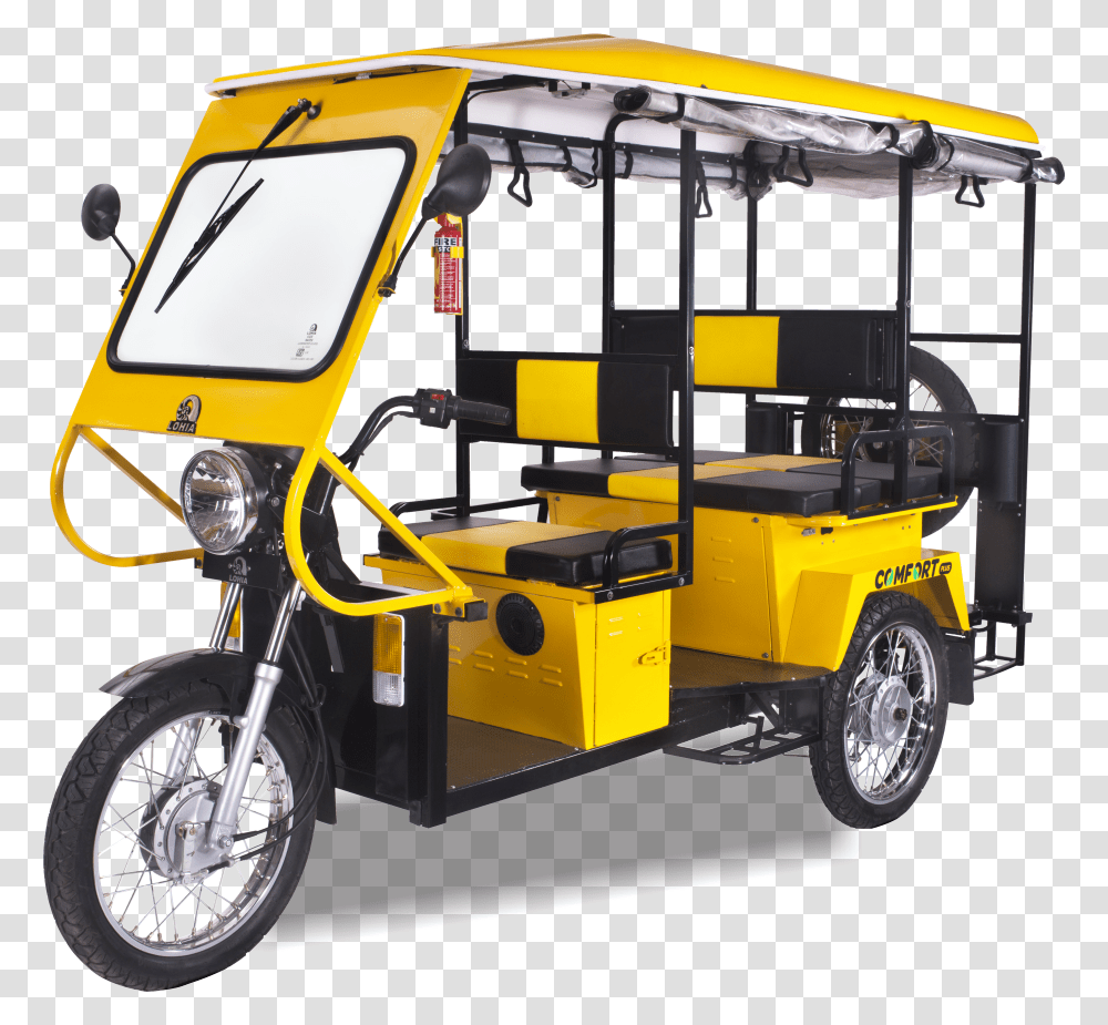 Humrahi E Rickshaws Passanger Lohia Auto Comfort Plus, Wheel, Machine, Transportation, Vehicle Transparent Png