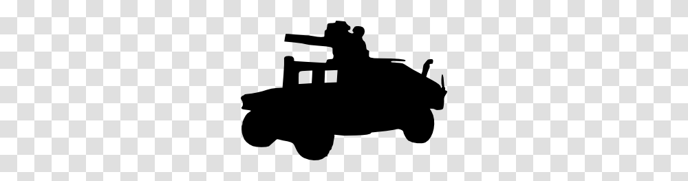 Humvee Hummer Clip Art, Silhouette, Vehicle, Transportation, Gun Transparent Png