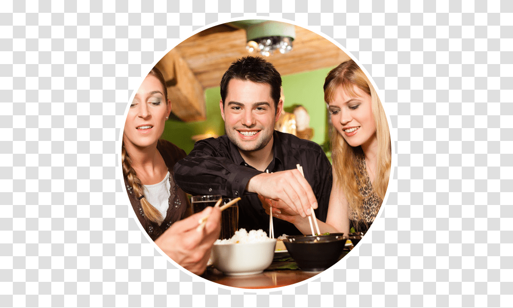 Hunan Chinese Restaurant People Eating Restaurant, Person, Human, Bowl, Meal Transparent Png