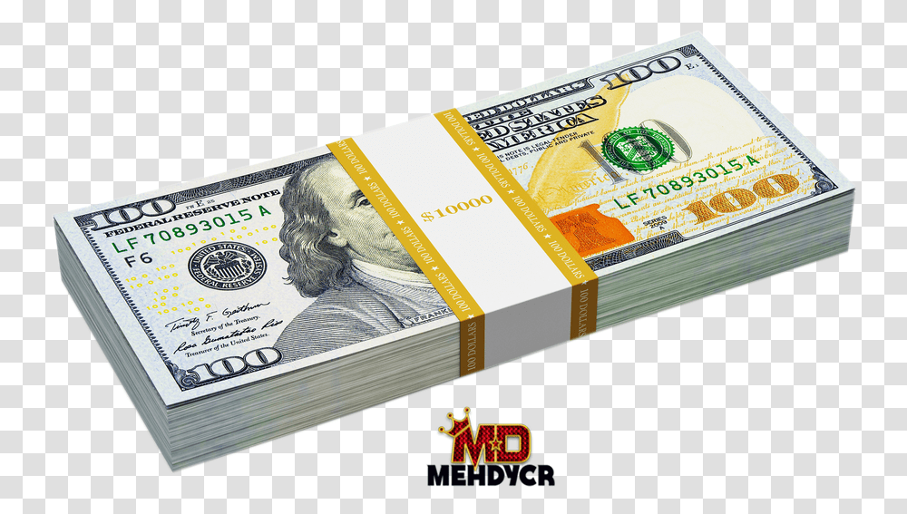 Hundred Dollar Bill, Money, Person, Human Transparent Png