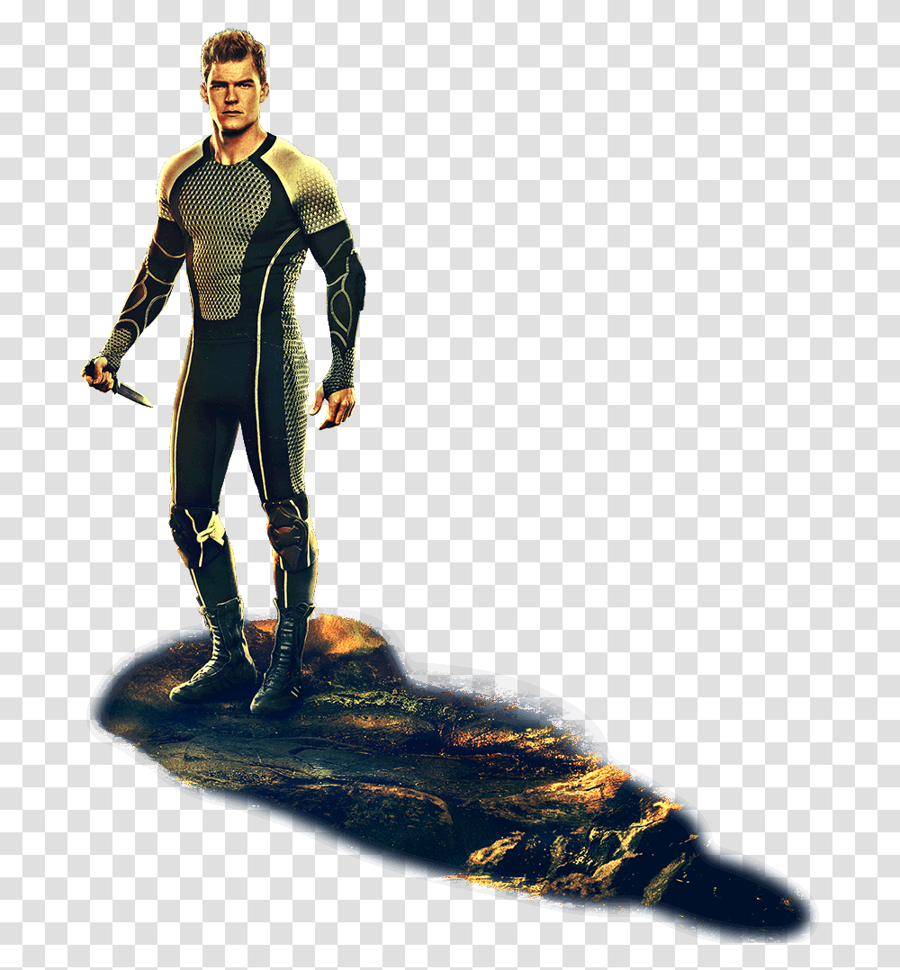Hunger Games Catching Fire Download Gloss Hunger Games, Person, Human, Figurine, Kneeling Transparent Png
