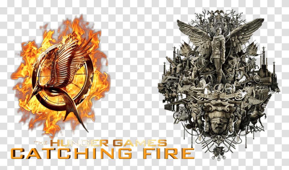 Hunger Games Catching Fire Logo Hunger Games Fire Symbole, Bonfire, Flame, Art, Statue Transparent Png