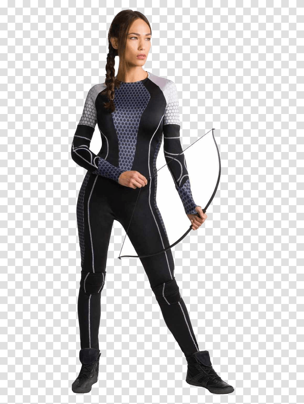 Hunger Games Costume Female, Person, Human, Spandex Transparent Png