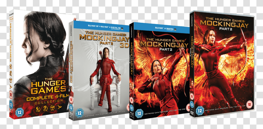 Hunger Games Mockingjay Part 2 Dvd Blu Ray 3d Blu Ray, Person Transparent Png
