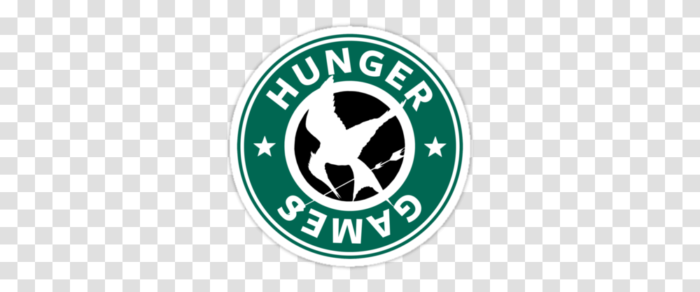 Hunger Games & Starbucks Mashuphaha Language, Logo, Symbol, Trademark, Vulture Transparent Png