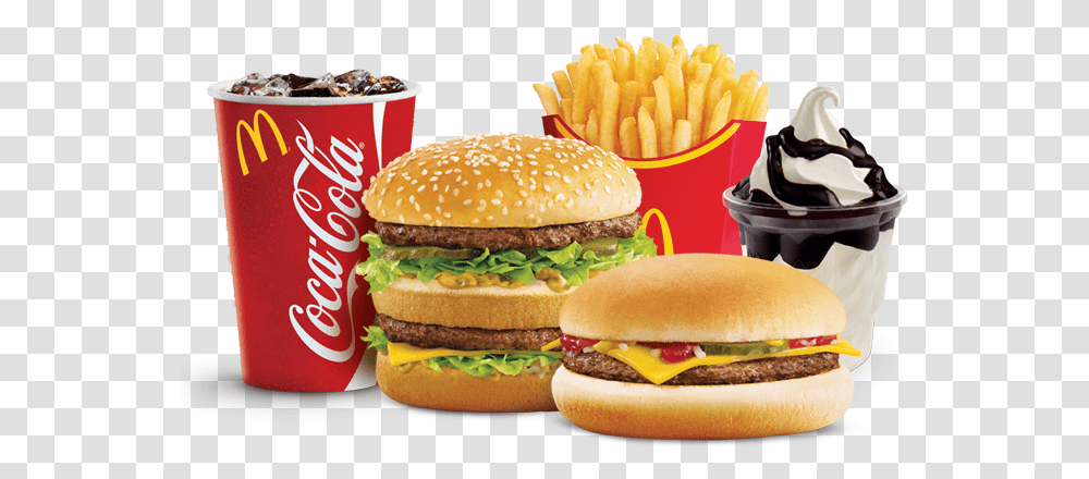 Hungerbusters Bigmac Coca Cola, Burger, Food, Fries, Lunch Transparent Png
