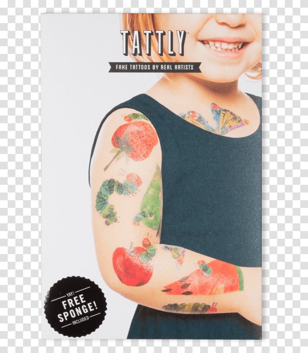Hungry Caterpillar Tattoo, Skin, Person, Human, Arm Transparent Png