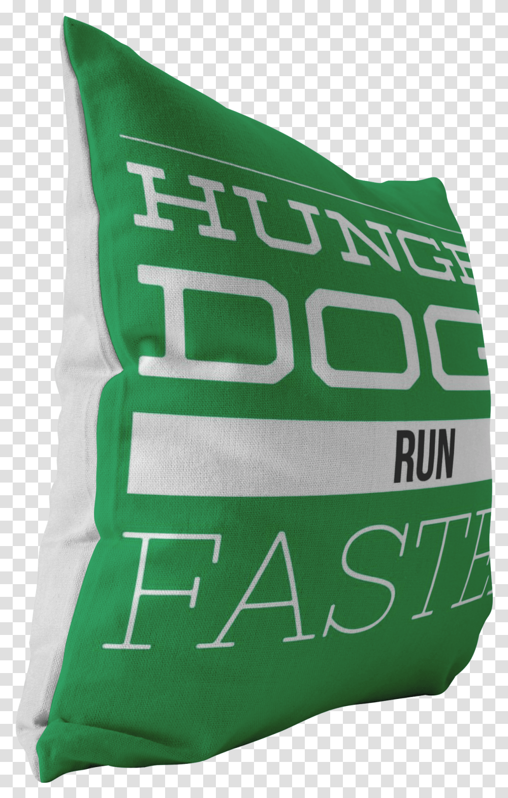 Hungry Dogs Run Faster Pillow Cushion, Alphabet Transparent Png