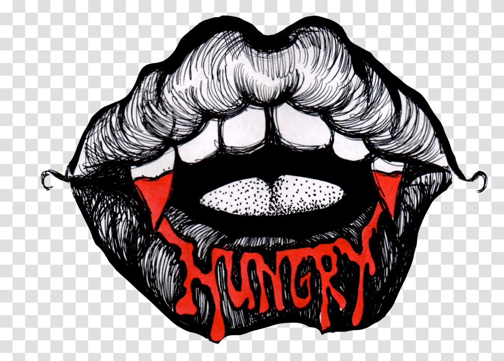 Hungry Download Vampire, Teeth, Mouth, Lip Transparent Png