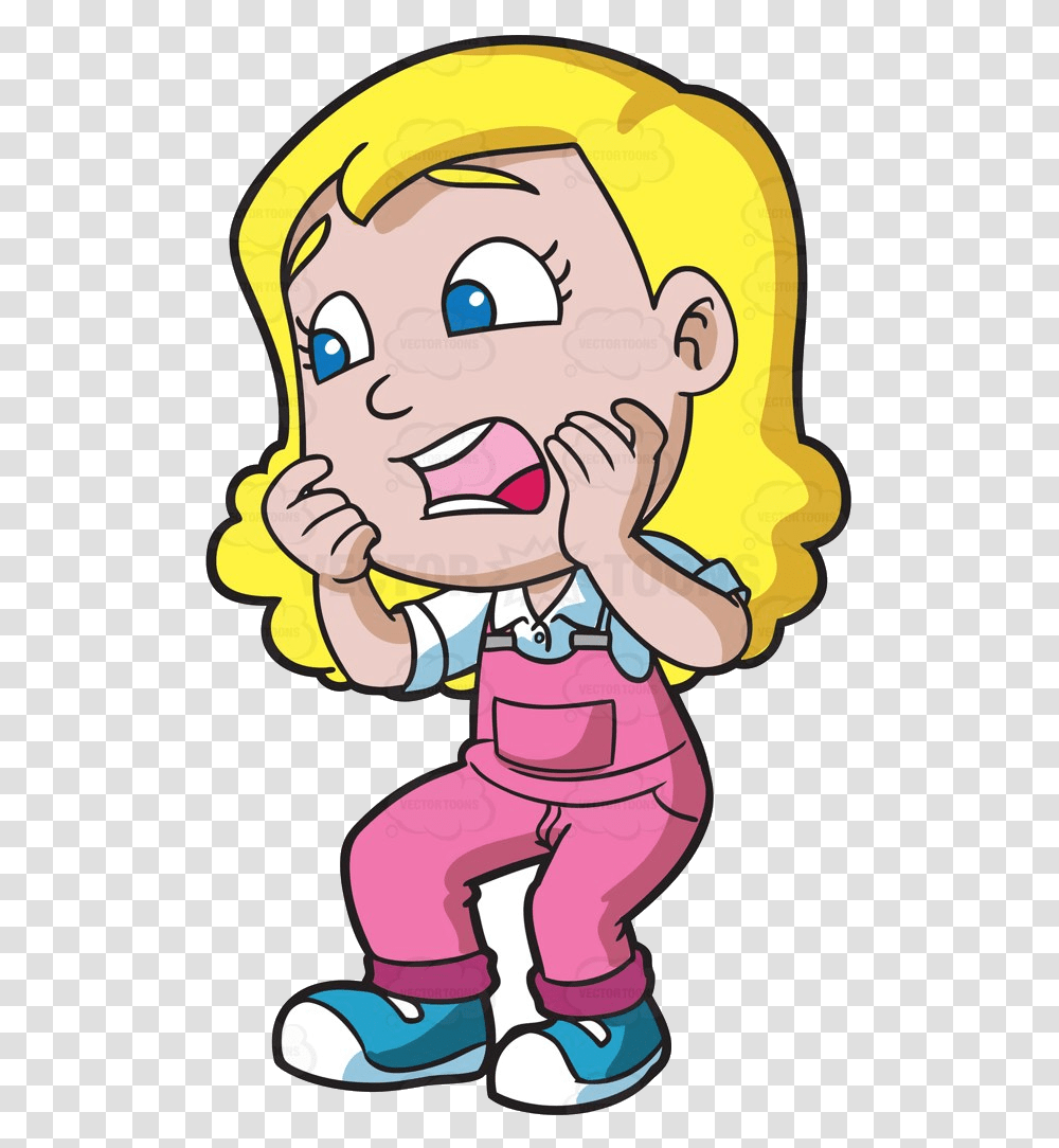 Hungry Face Girl Clipart Free Best On Shocked Girl Clipart, Rattle Transparent Png