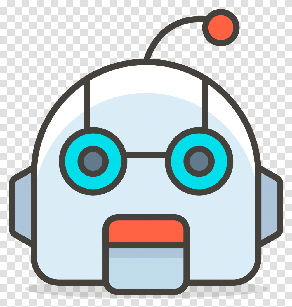 Hungry Face Robot Emoji Clipart Robot Face Cartoon, Electronics, Security, Pac Man Transparent Png