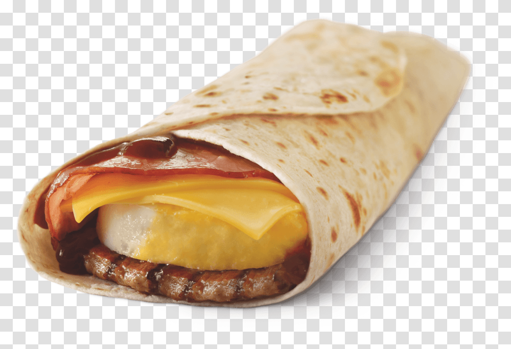 Hungry Jacks Brekky Wrap, Food, Hot Dog, Bread, Burrito Transparent Png