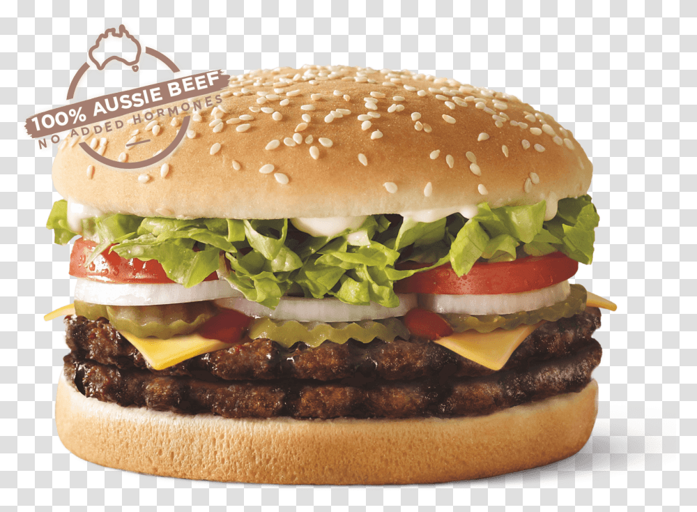 Hungry Jacks Double Whopper With Cheese, Burger, Food Transparent Png