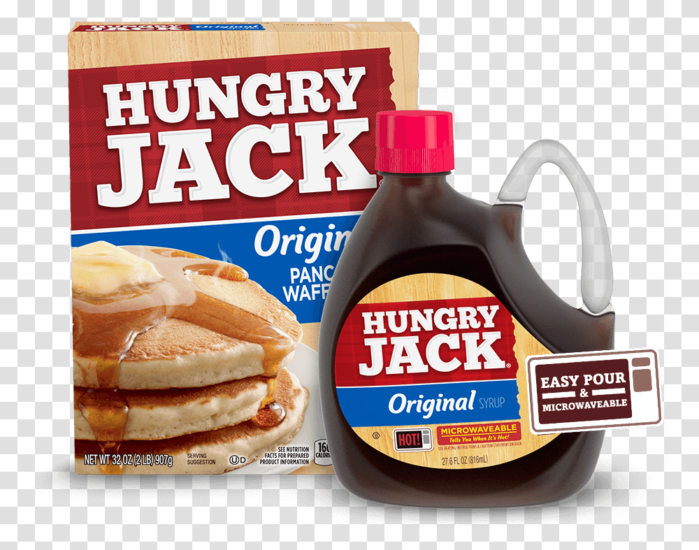 Hungry Jacks Hot Cakes, Food, Ketchup, Bread, Burger Transparent Png