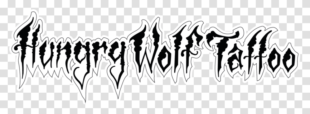 Hungry Wolf Tattoo, Stencil, Weapon, Weaponry Transparent Png