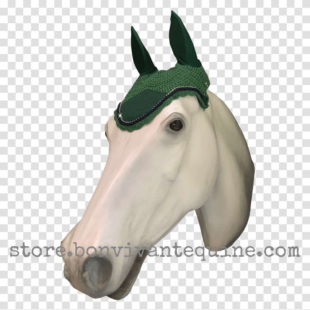 Hunter Green Horse Bonnet With Navy Blue Rope Cord Bonnet, Figurine, Person, Human, Animal Transparent Png