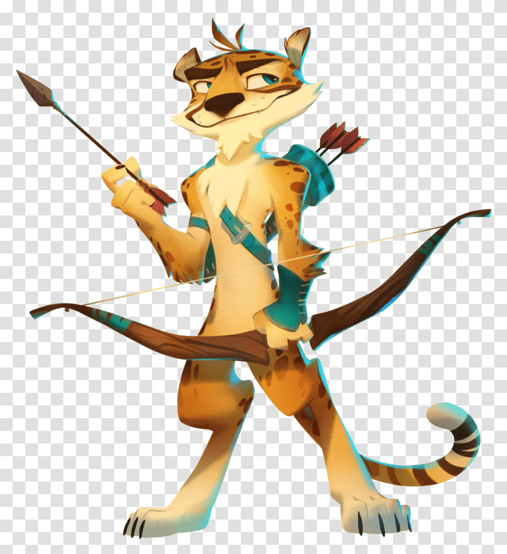 Hunter The Cheetah Spyro Reignited Trilogy Concept Art, Person, Human, Bow, Archery Transparent Png