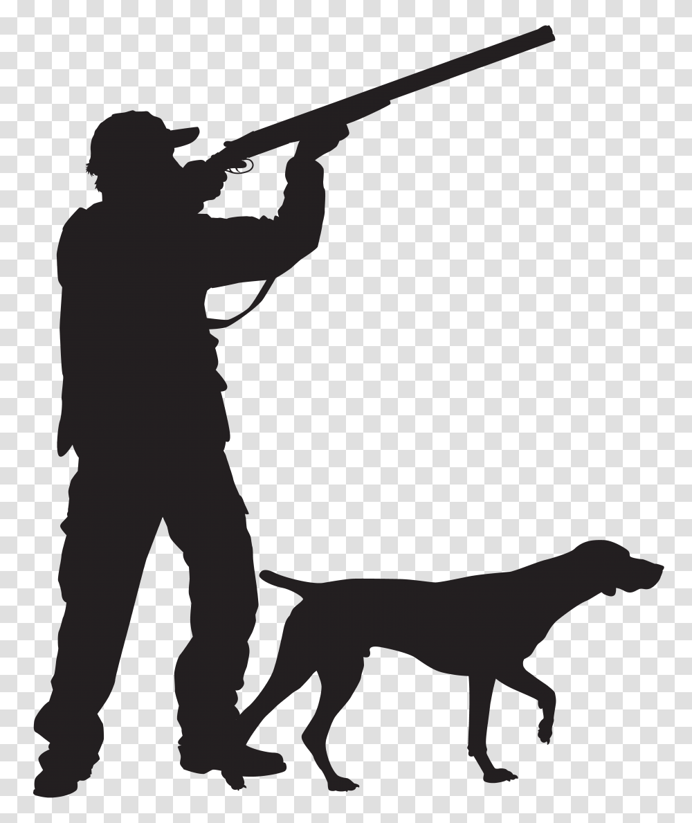 Hunter With Dog Silhouette Clip Art Gallery, Cross, White, Texture Transparent Png