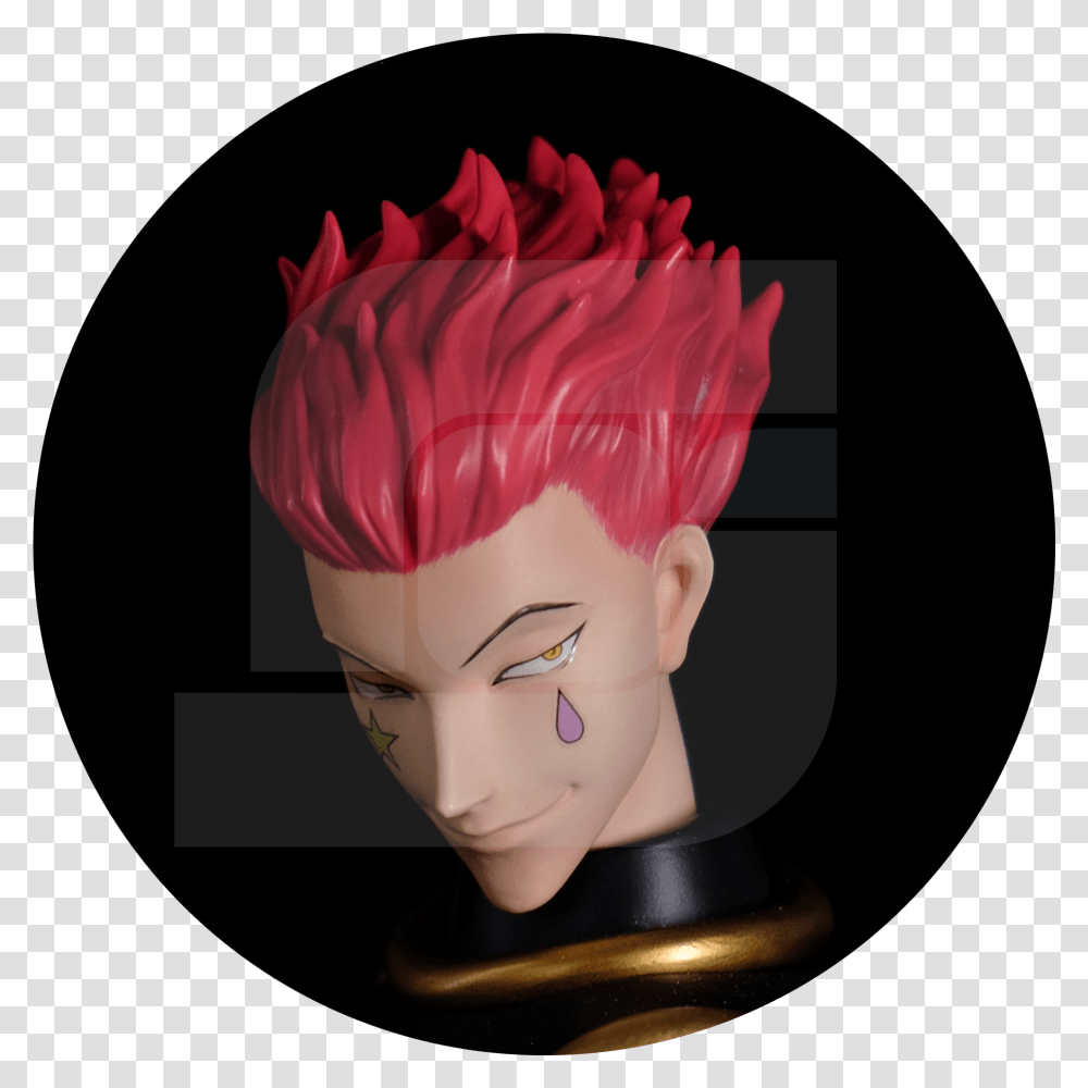 Hunter X Hisoka By Simple Workshop Wig, Head, Figurine, Toy, Doll Transparent Png