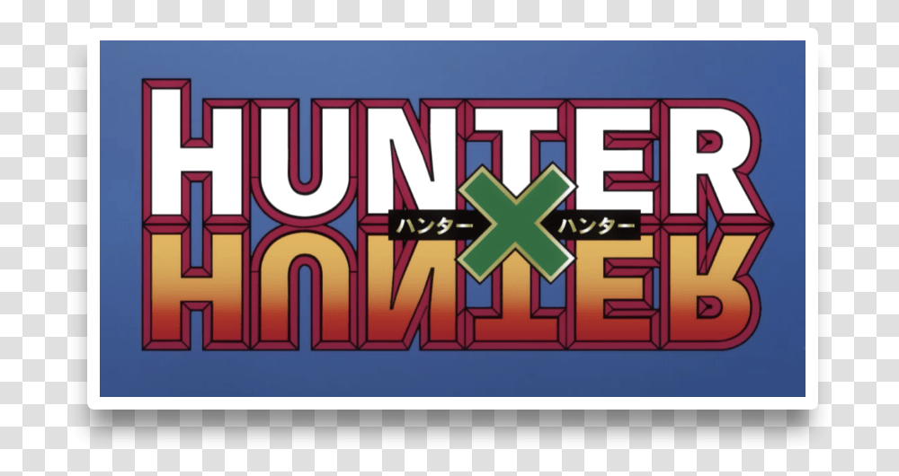 Hunter X Hunter Sticker Logo Vinyl Hunter Hunter, Alphabet, Crowd, Bazaar Transparent Png
