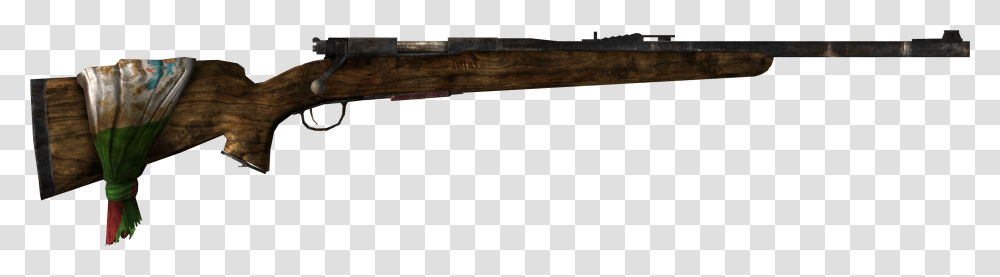 Hunting Rifle Clipart Fallout New Vegas Hunting Rifle, Gun, Weapon, Wood, Furniture Transparent Png