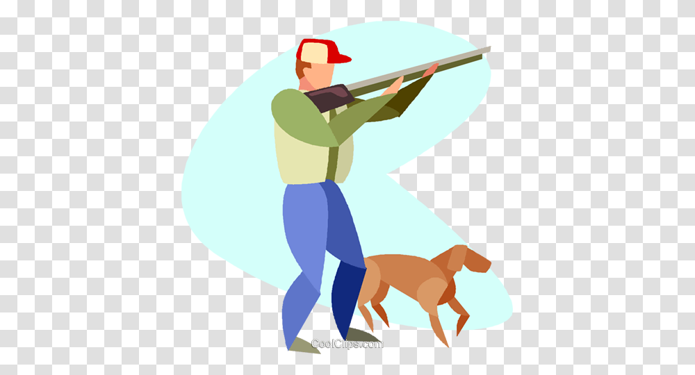 Hunting Royalty Free Vector Clip Art Illustration, Person, Outdoors, Horse, Nature Transparent Png