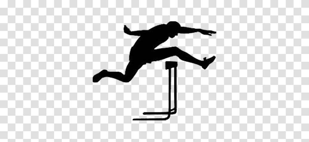 Hurdle Runner Silhouette, Sport, Sports, Utility Pole, Kicking Transparent Png