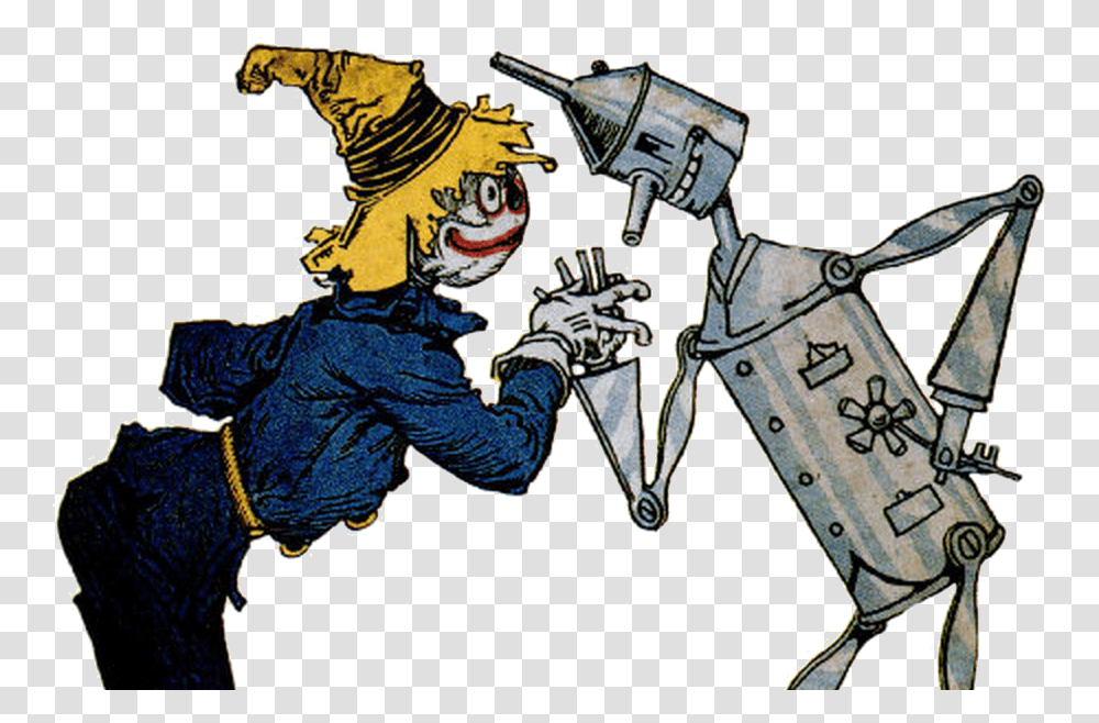 Hurricane Clipart Wizard Oz Scarecrow And The Tin Man, Person, Human, Knight, Duel Transparent Png