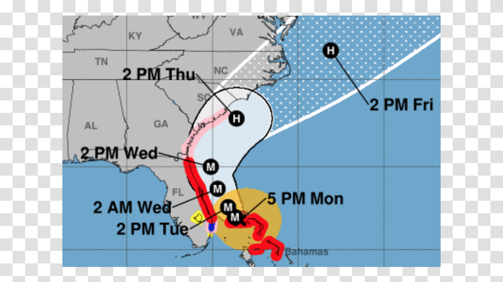 Hurricane Dorian Path Prediction, Map, Diagram, Plot, Atlas Transparent Png