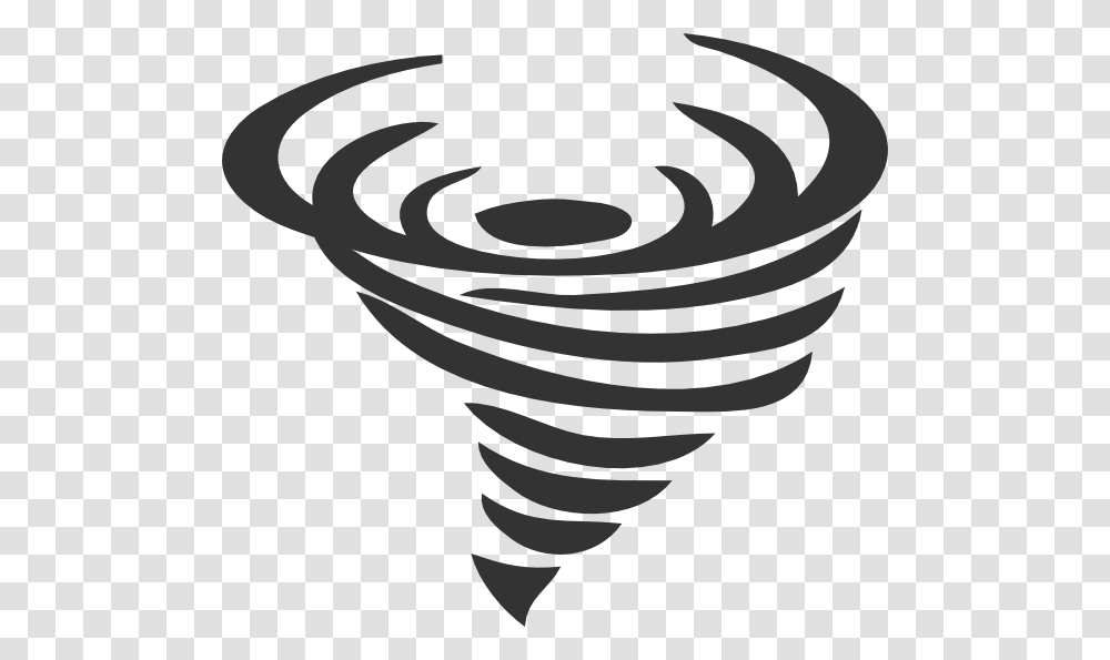 Hurricane Image Tornado Clip Art Black And White, Spiral, Coil, Bowl Transparent Png