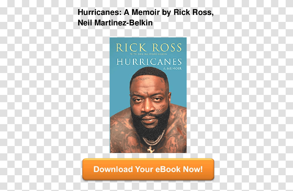 Hurricanes A Memoir Book Rick Ross, Person, Face, Advertisement, Poster Transparent Png
