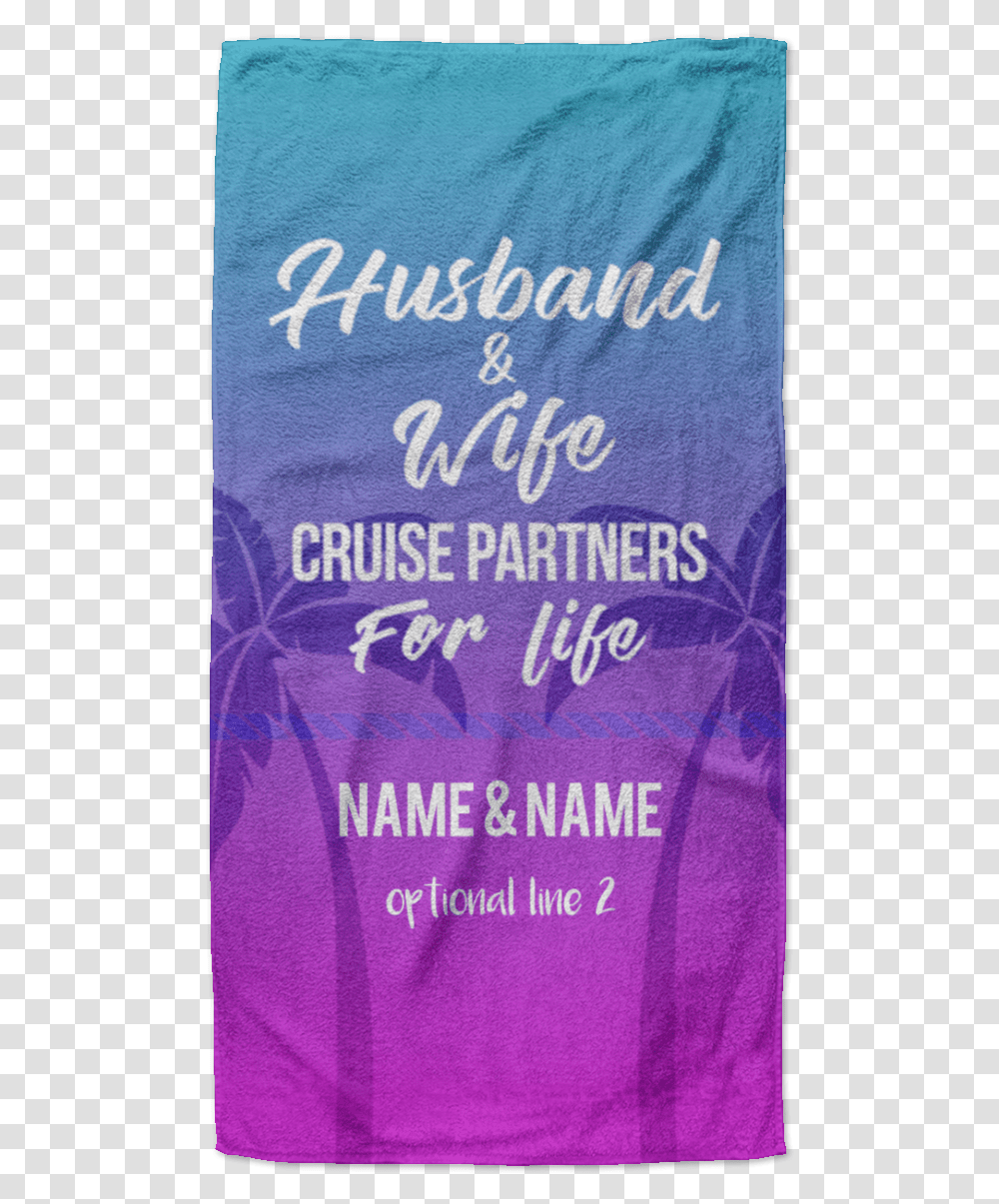 Husband Amp Wife Cruise Partners Towel Jeroom Hammertime, Book, Novel, Paper Transparent Png