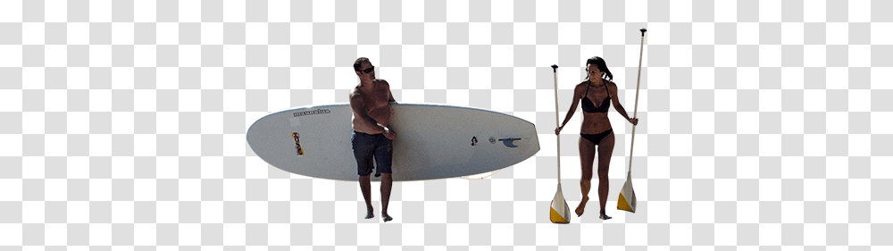 Husband And Wife With Paddleboard Surfing Cut Out People, Sea, Outdoors, Water, Nature Transparent Png
