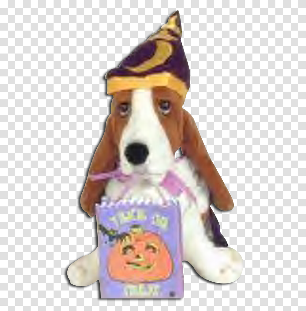 Hushpuppies Halloween Wizard With Trick Or Treat Bag Basset Hound, Person, Human, Apparel Transparent Png