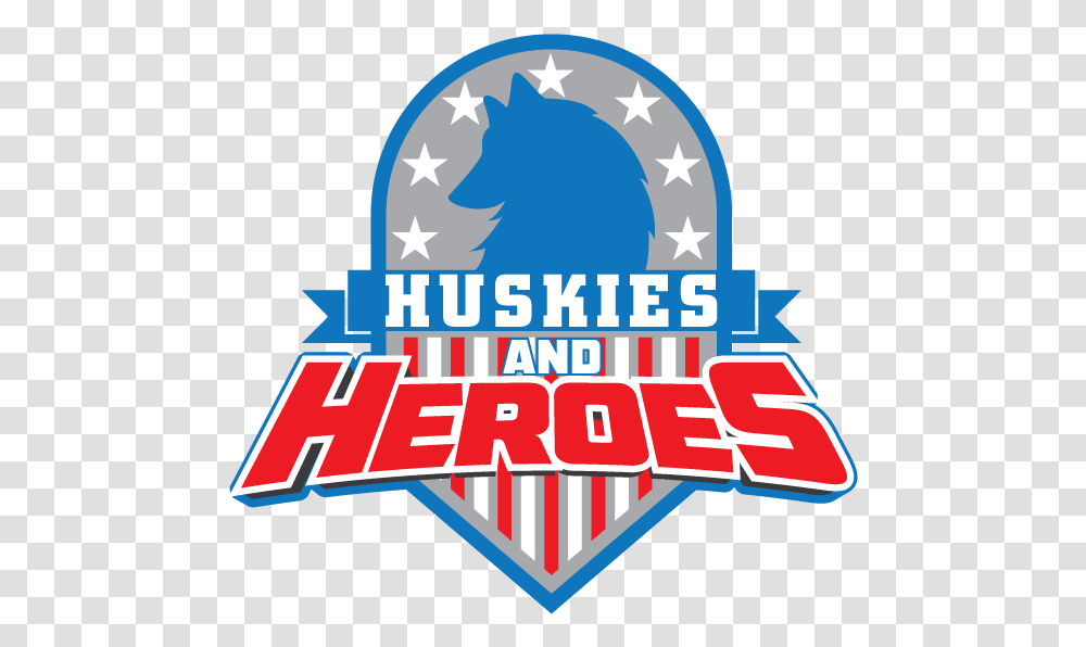 Huskies And Heroes Logo Graphic Design, Poster, Advertisement Transparent Png