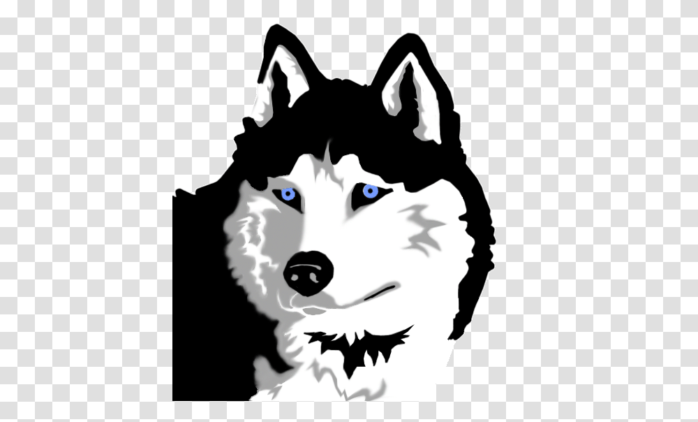 Husky Dog Clipart Black And White Collection, Wolf, Mammal, Animal, Cat Transparent Png