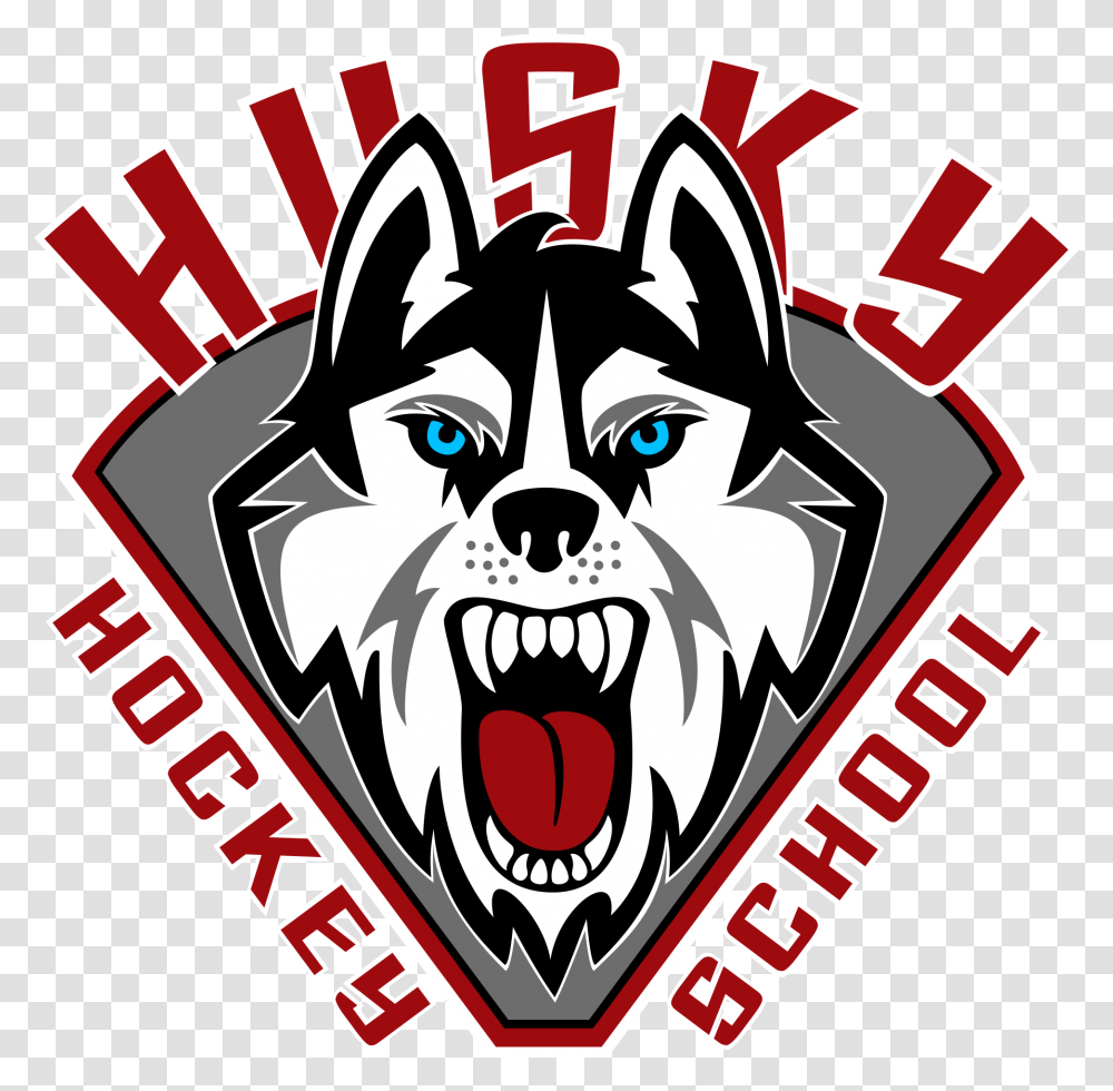 Husky Hockey, Logo, Trademark, Emblem Transparent Png
