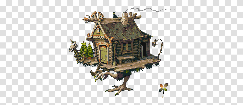 Hut Animated Pixeljoint Fiction, Housing, Building, Nature, Cottage Transparent Png