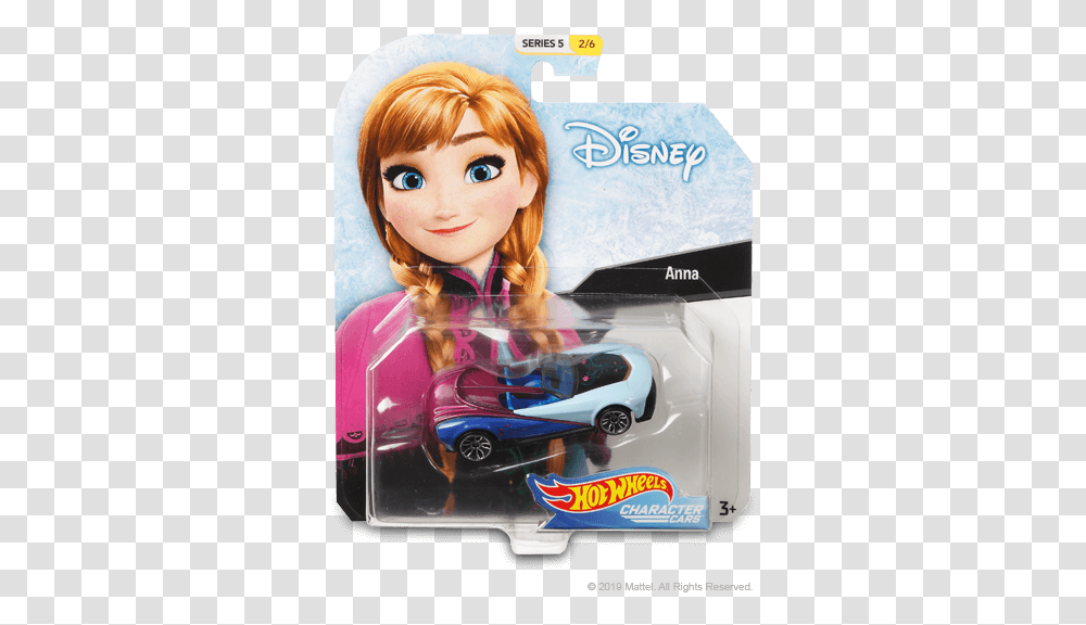 Hw Disney And Pixar Character Cars From Screens To Tracks Hot Wheels Anna, Vehicle, Transportation, Person, Toy Transparent Png