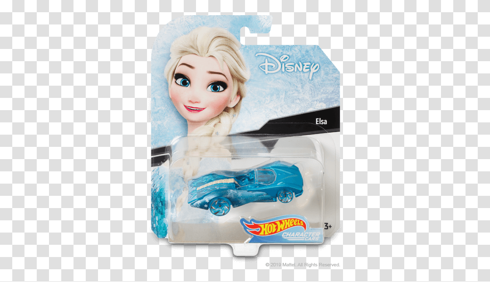Hw Disney And Pixar Character Cars Hot Wheels Elsa Car, Toy, Doll, Person, Human Transparent Png