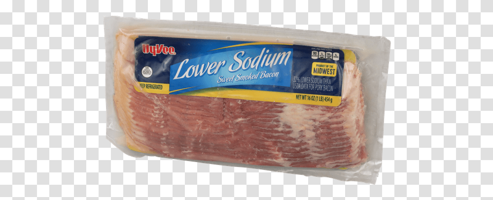 Hy Vee Lower Sodium Sweet Smoked Bacon Hyvee Aisles Turkey Bacon, Pork, Food, Sliced, Box Transparent Png