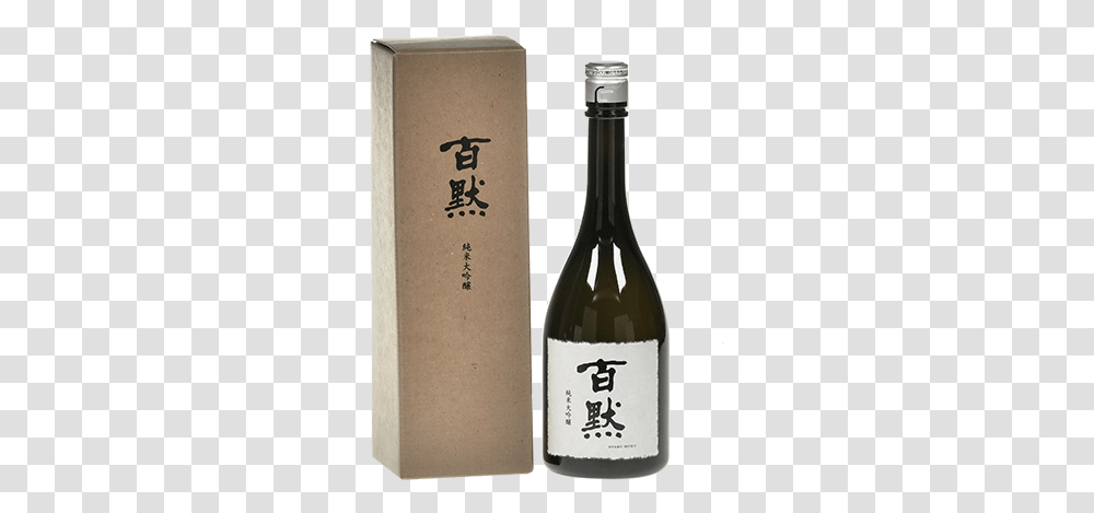 Hyaku Moku Junmai Daiginjo Grand Gold Quality Award 2019 Glass Bottle, Alcohol, Beverage, Drink, Sake Transparent Png