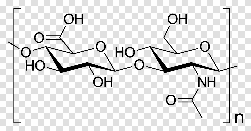 Hyaluronic Acid Structure, Gray, World Of Warcraft Transparent Png