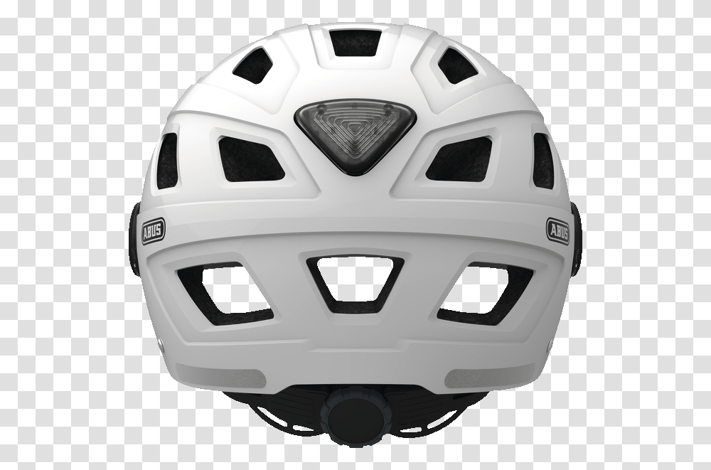 Hyban Smoke Visor Cream White Back View Bicycle Helmet, Apparel, Crash Helmet, Soccer Ball Transparent Png
