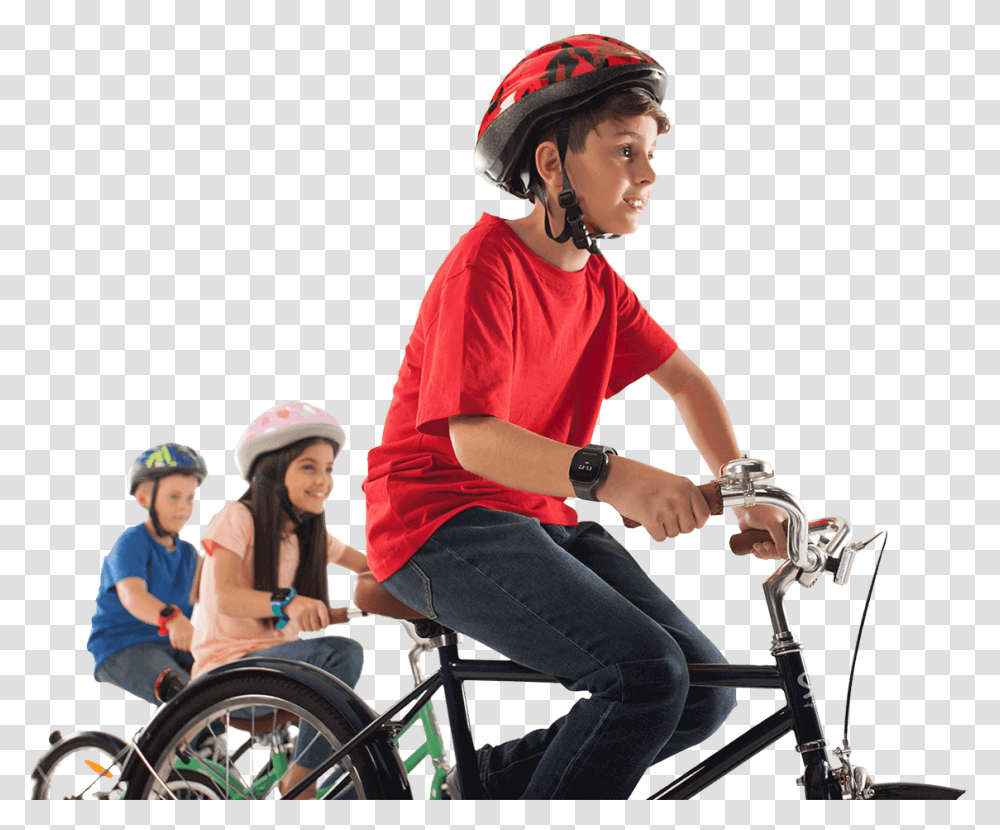 Hybrid Bicycle, Person, Chair, Furniture, Helmet Transparent Png
