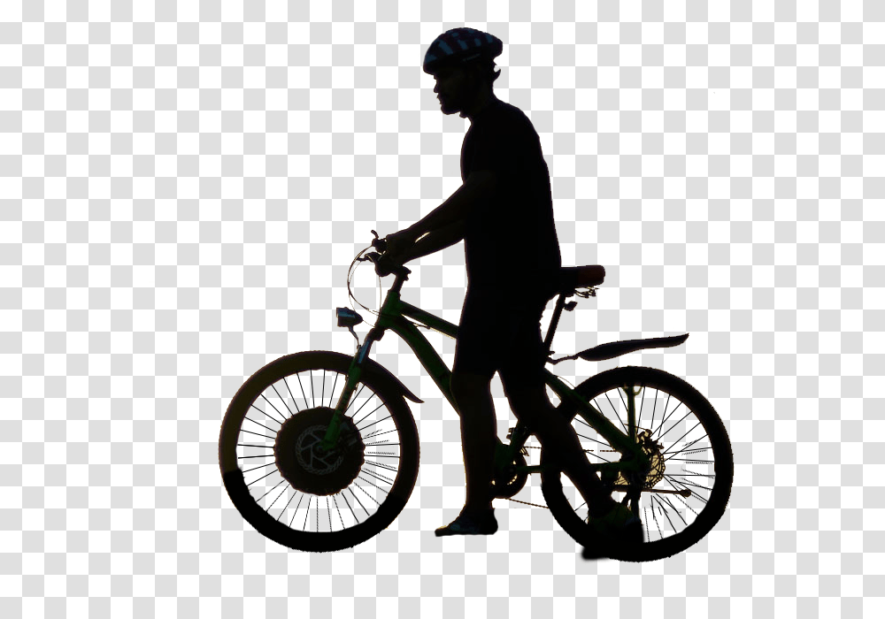 Hybrid Bicycle, Person, Human, Wheel, Machine Transparent Png
