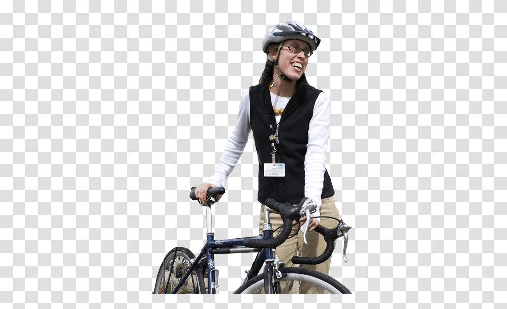 Hybrid Bicycle, Vehicle, Transportation, Person, Helmet Transparent Png
